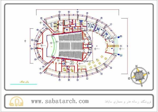 فایل اتوکد پلان سینما - تصویر 8