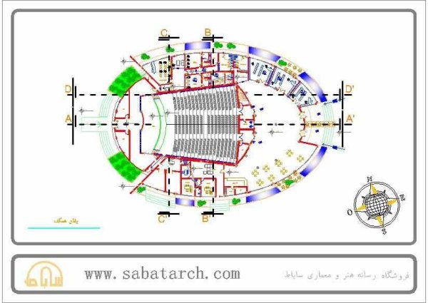 فایل اتوکد پلان سینما - تصویر 7