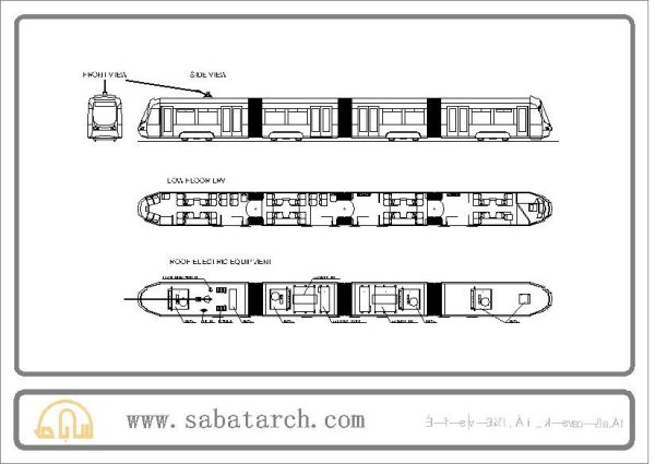 فایل اتوکد آبجکت قطار